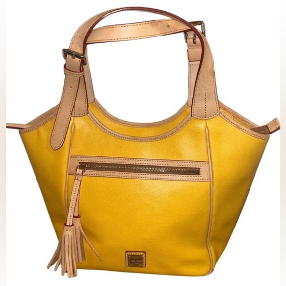 DOONEY & BOURKE Maddie Saffiano Leather Tote Bag w/Dust Bag, EUC - Picture 3 of 12